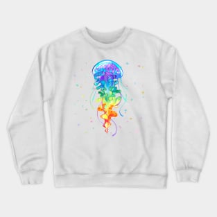 Watercolour jellyfish Crewneck Sweatshirt